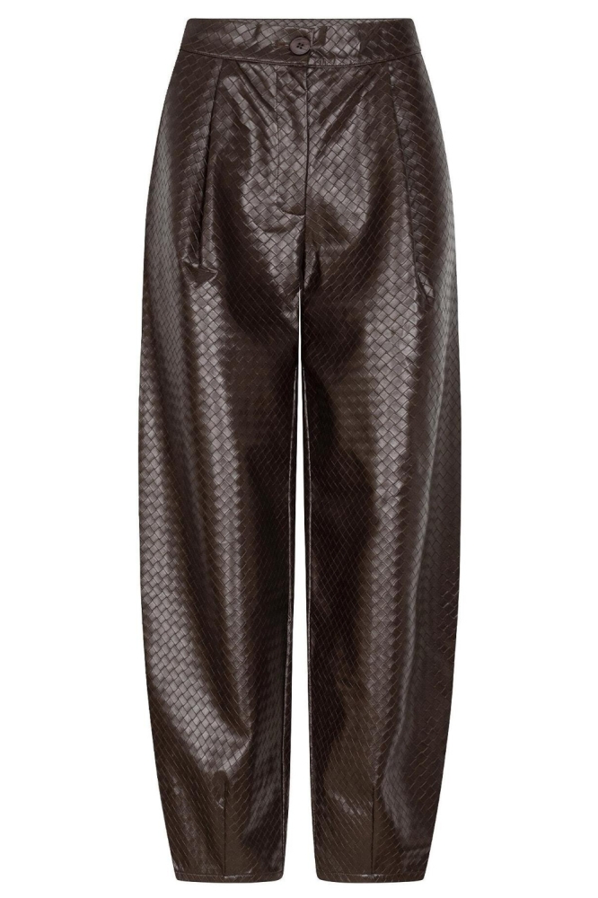 Ydence bruine dames broek | Vooraanzicht
