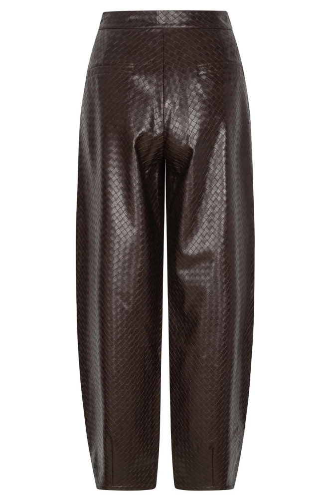 Ydence bruine dames broek | Achteraanzicht