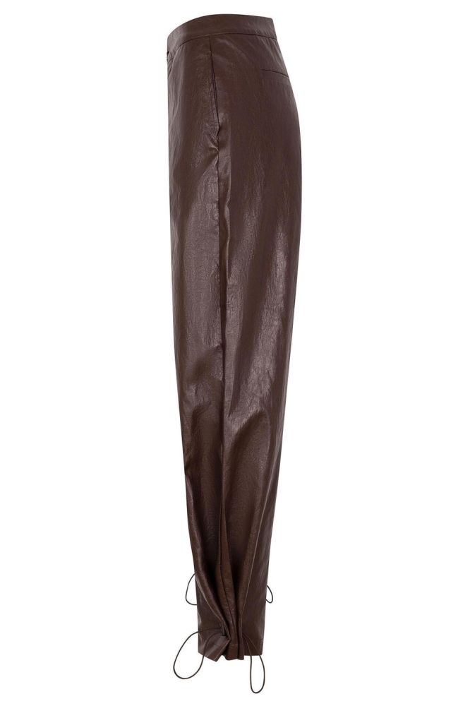 Ydence bruine dames broek | Zijaanzicht