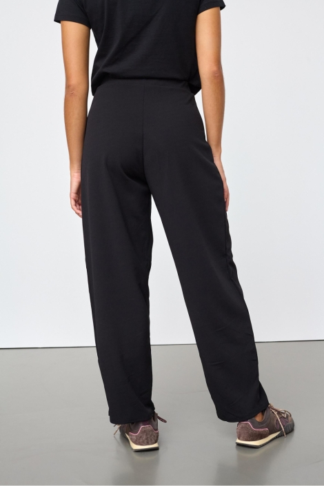 SisterS point zwarte dames broek | Model achteraanzicht