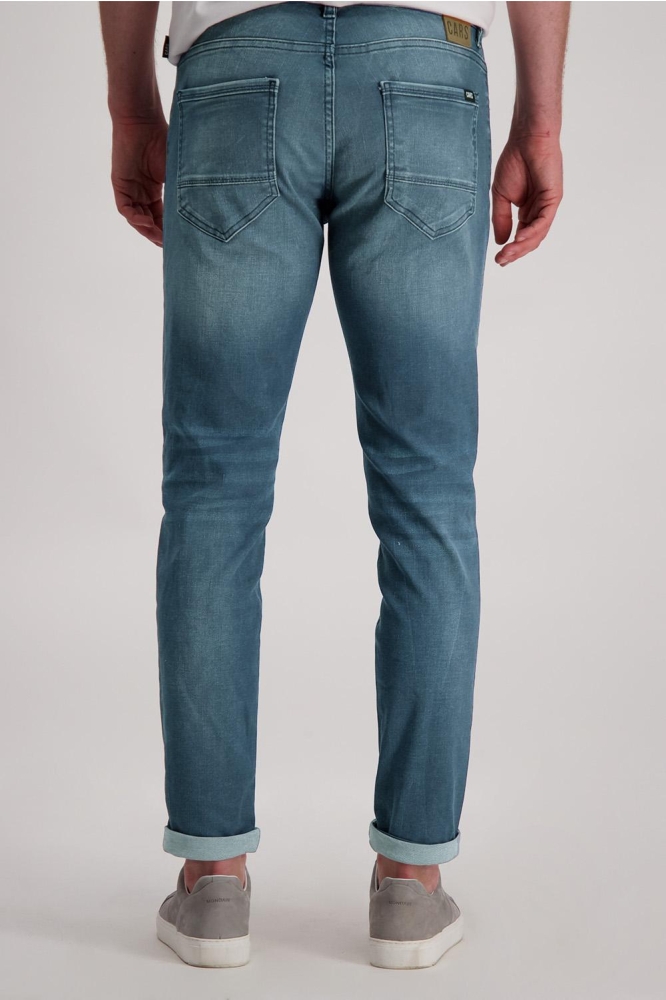 Cars blauwe heren jeans | Model achteraanzicht