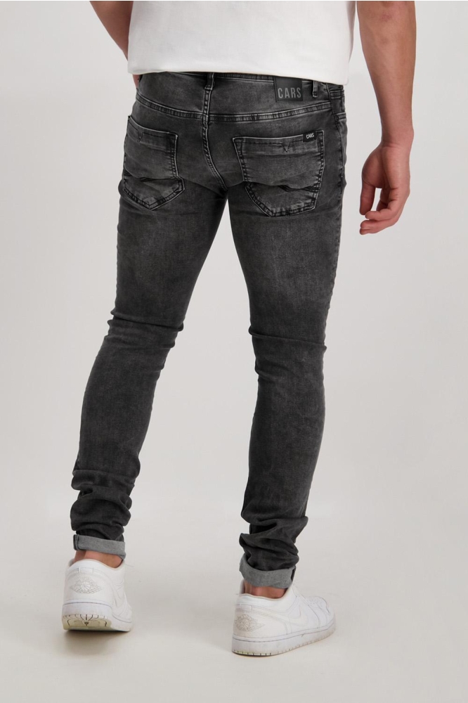 Cars zwarte heren jeans | Model achteraanzicht