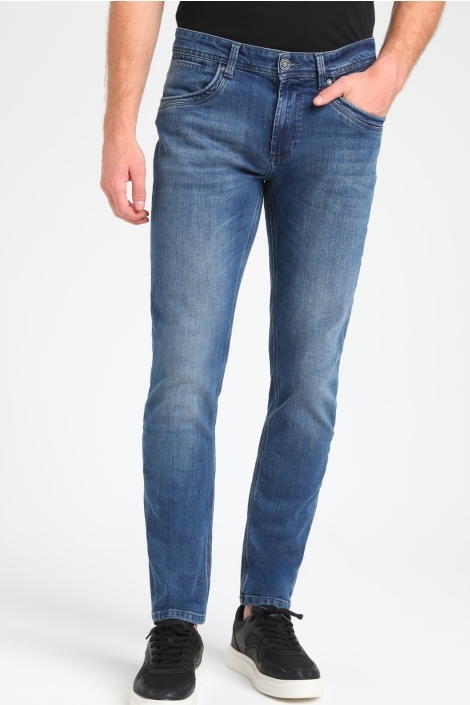 Gabbiano blauwe heren jeans | Model vooraanzicht