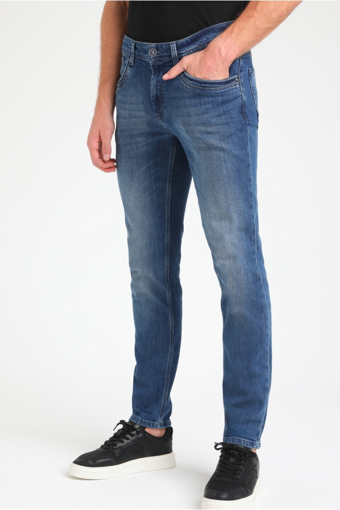 Gabbiano blauwe heren jeans | Model vooraanzicht