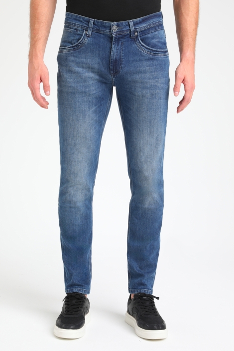 Gabbiano blauwe heren jeans | Model vooraanzicht