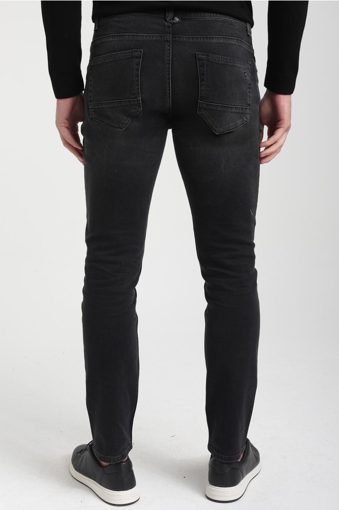 Gabbiano zwarte heren jeans | Model achteraanzicht