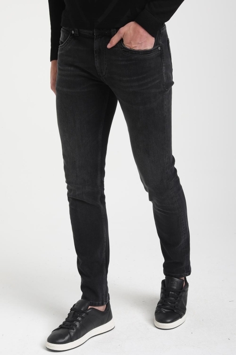 Gabbiano zwarte heren jeans | Model vooraanzicht