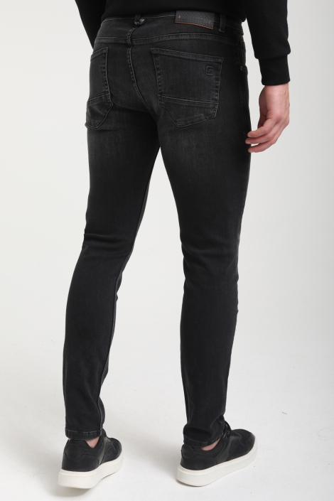 Gabbiano zwarte heren jeans | Model achteraanzicht