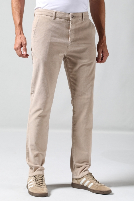 Gabbiano taupe heren broek | Model vooraanzicht