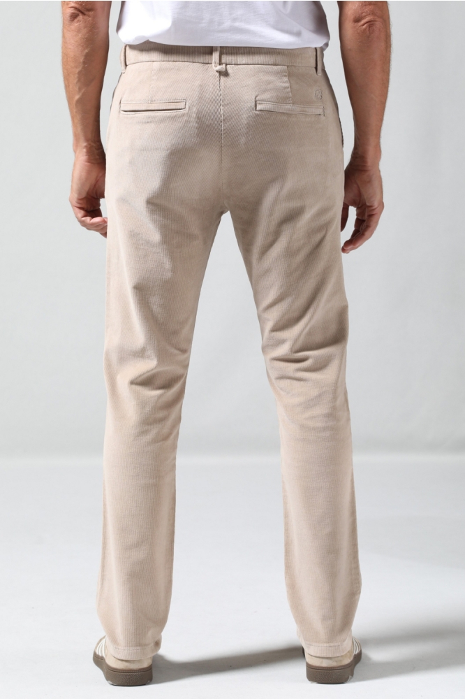 Gabbiano taupe heren broek | Model achteraanzicht