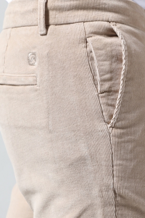Gabbiano taupe heren broek | Close up