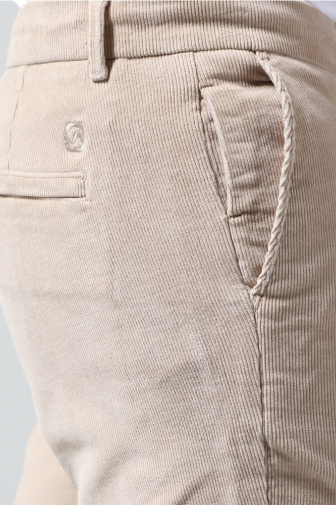 Gabbiano taupe heren broek | Close up