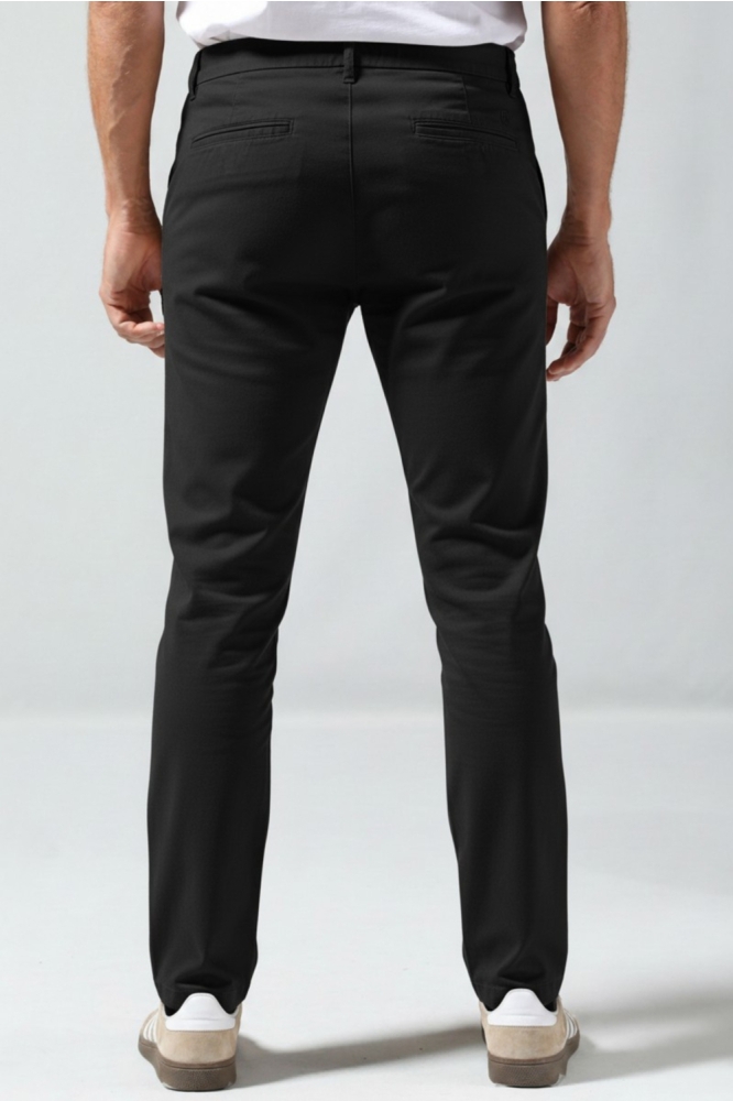 Gabbiano zwarte heren broek | Model achteraanzicht