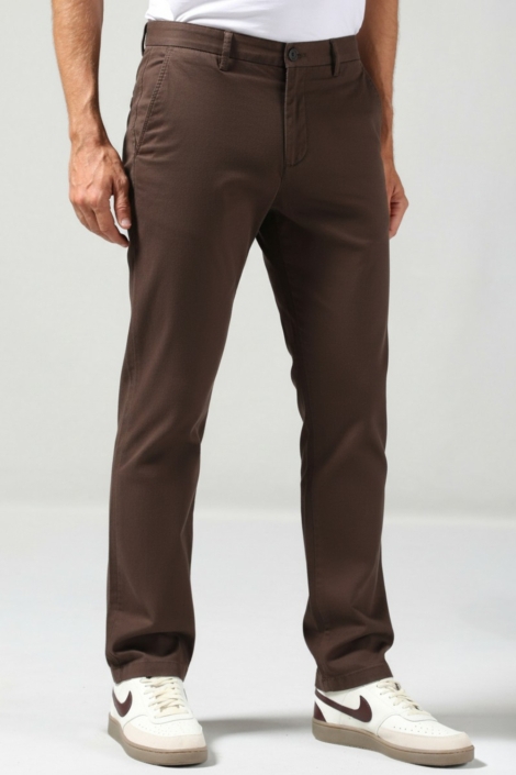 Gabbiano bruine heren broek | Model vooraanzicht