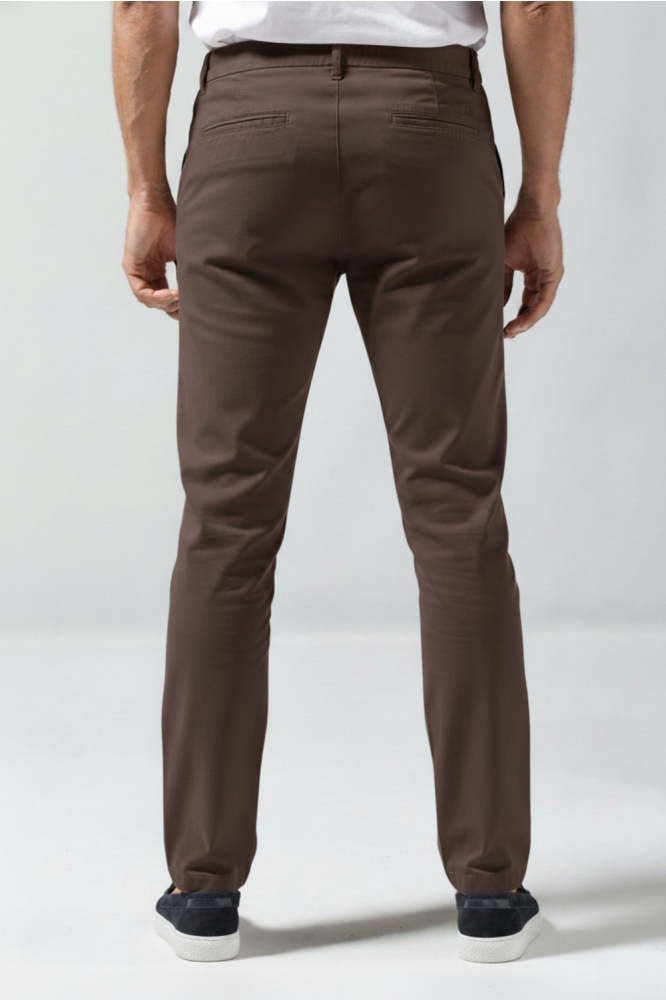 Gabbiano bruine heren broek | Model achteraanzicht