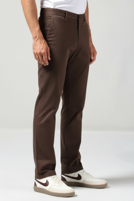 Gabbiano bruine heren broek | Model zijaanzicht