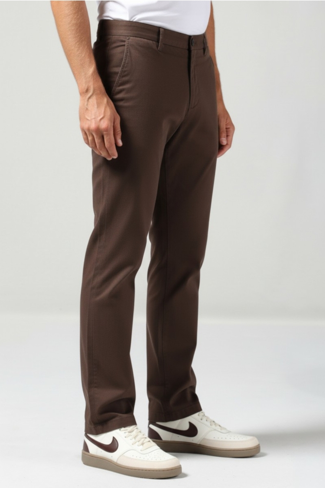 Gabbiano bruine heren broek | Model zijaanzicht