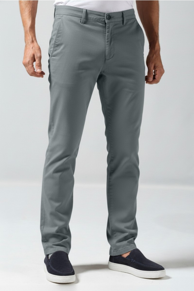 Gabbiano blauwe heren broek | Model vooraanzicht