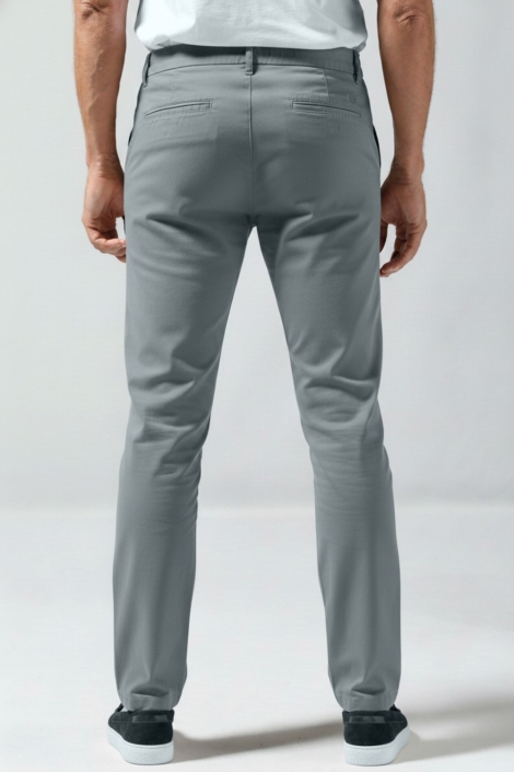 Gabbiano blauwe heren broek | Model achteraanzicht