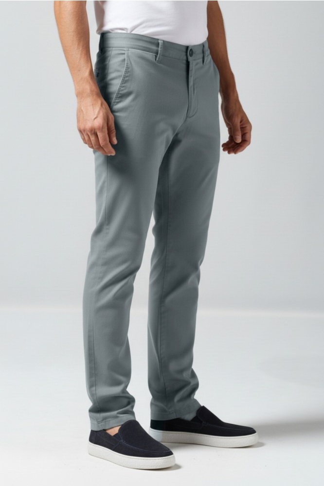 Gabbiano blauwe heren broek | Model zijaanzicht