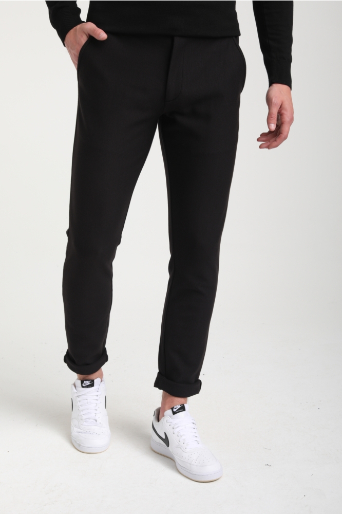Gabbiano zwarte heren broek | Model zijaanzicht