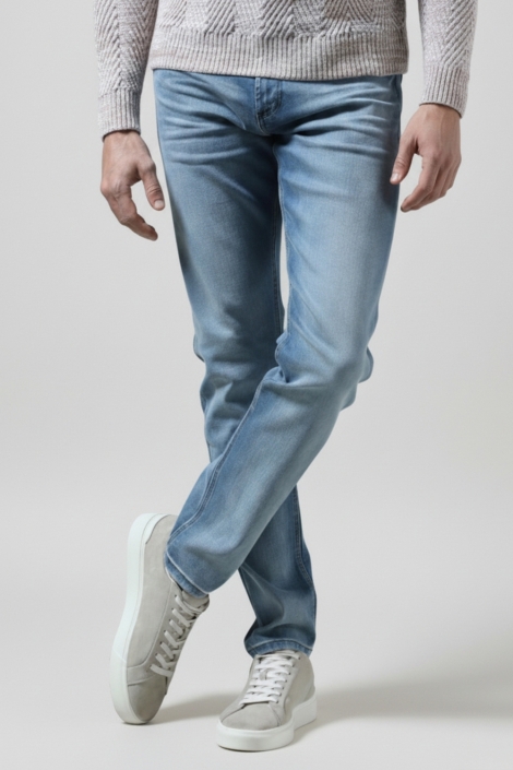 Gabbiano blauwe heren jeans | Model vooraanzicht