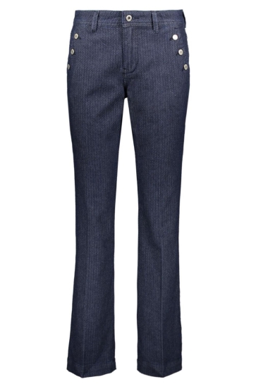 Red Button BIBETTE DENIM HERRINGBONE L32 SRB4580 DARK BLUE
