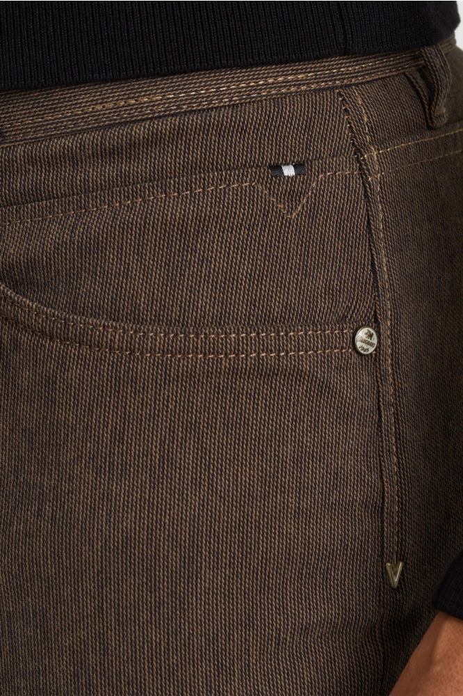 Vanguard bruine heren broek | Close up