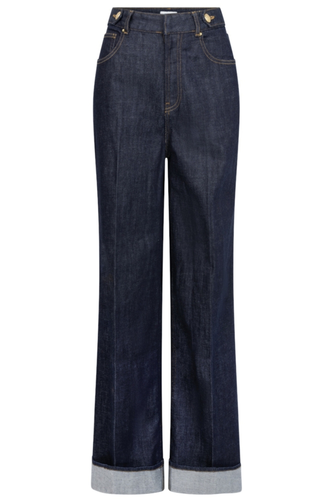 Aaiko blauwe dames jeans | Vooraanzicht