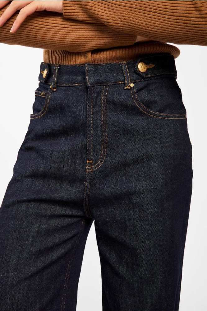 Aaiko blauwe dames jeans | Close up