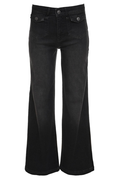 Dnm pure zwarte dames jeans | Vooraanzicht