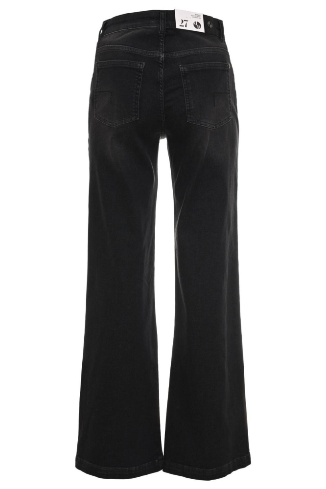 Dnm pure zwarte dames jeans | Achteraanzicht