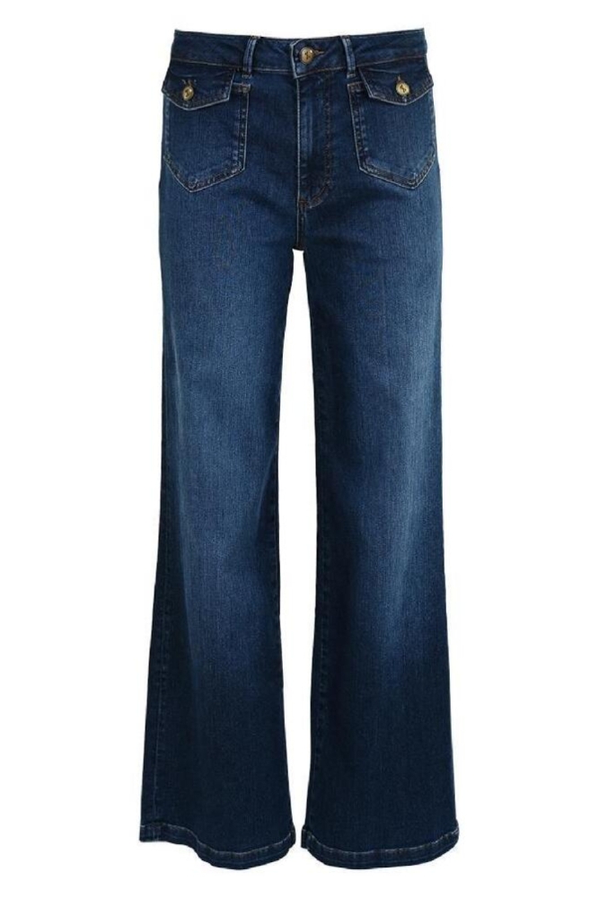Dnm pure blauwe dames jeans | Vooraanzicht