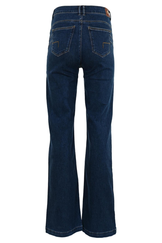 Dnm pure blauwe dames jeans | Achteraanzicht