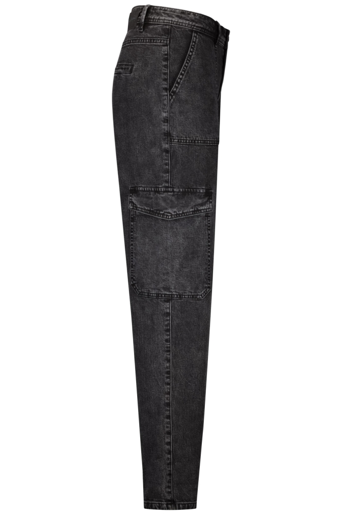 Red Button zwarte dames jeans | Zijaanzicht