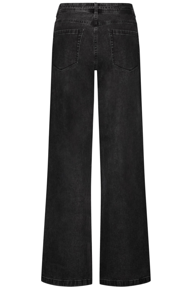 Red Button zwarte dames jeans | Achteraanzicht