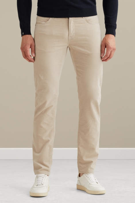 Vanguard beige heren broek | Model vooraanzicht