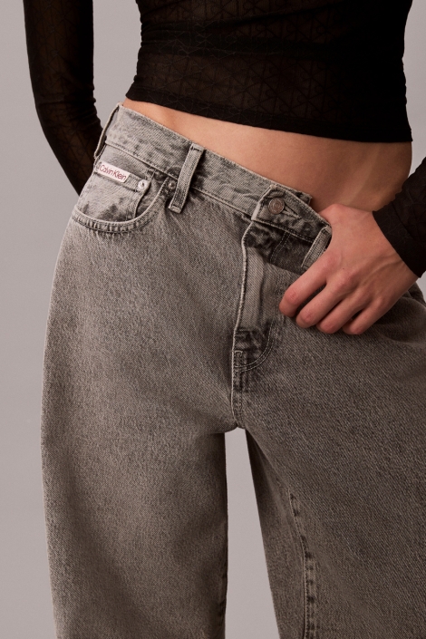 Calvin Klein grijze dames jeans | Close up