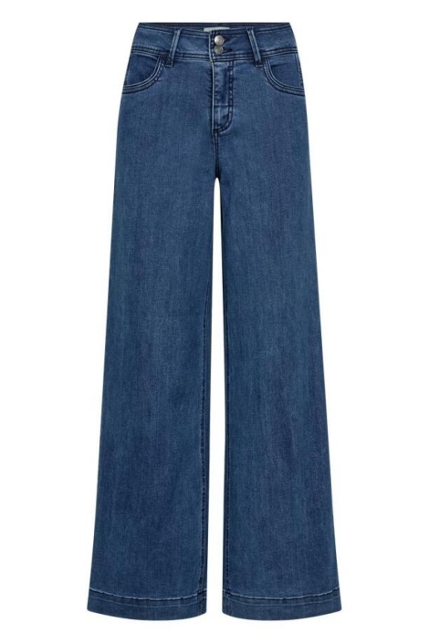 Freequent blauwe dames jeans | Vooraanzicht