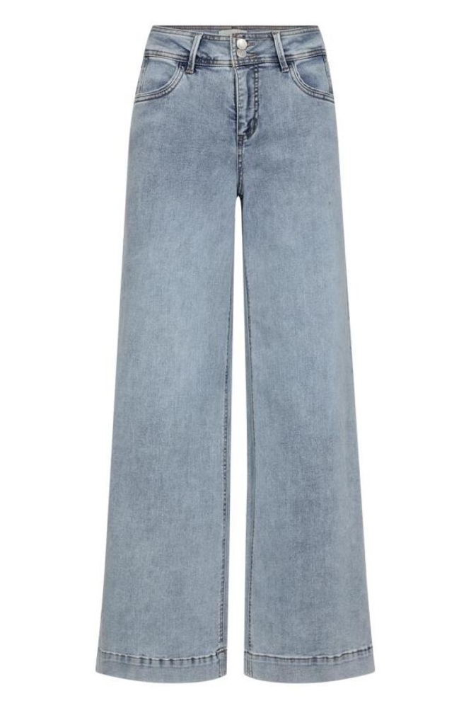 Freequent blauwe dames jeans | Vooraanzicht