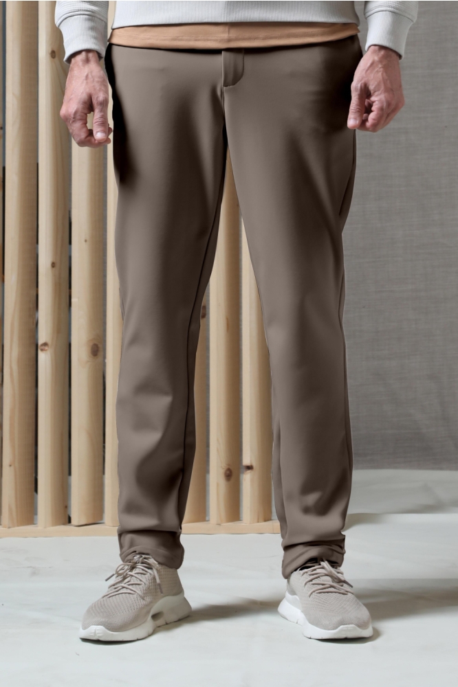 Gabbiano bruine heren broek | Model vooraanzicht