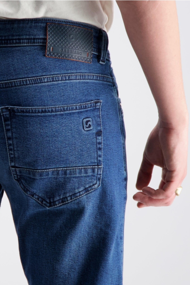 Gabbiano blauwe heren jeans | Close up
