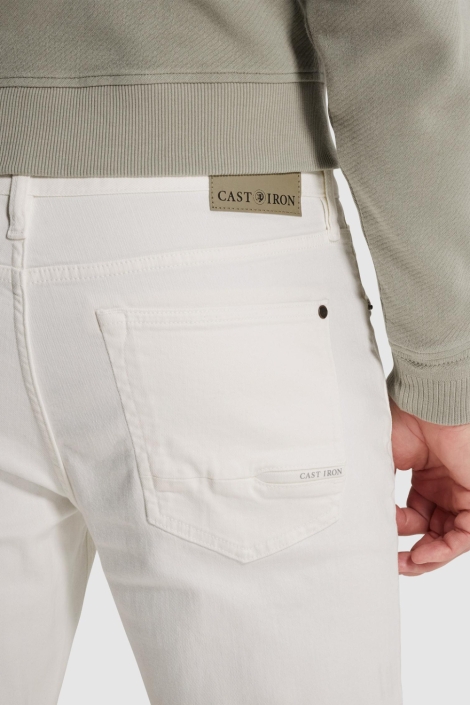 Cast Iron ecru heren broek | Close up