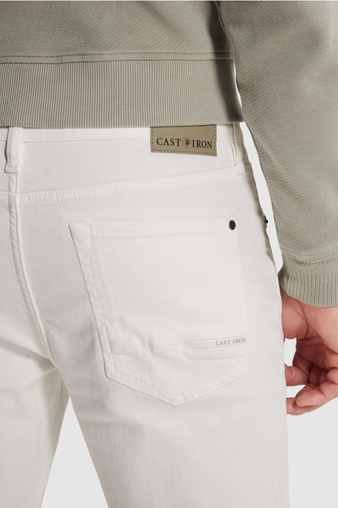 Cast Iron ecru heren jeans | Close up