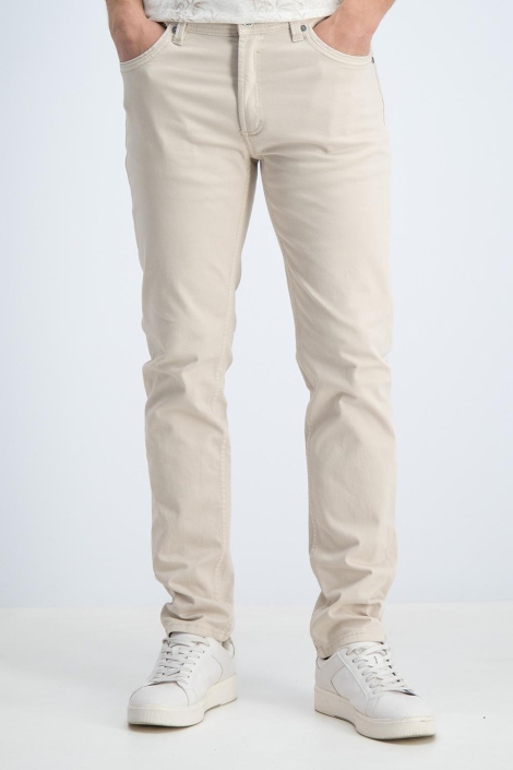 Gabbiano zand heren broek | Model vooraanzicht