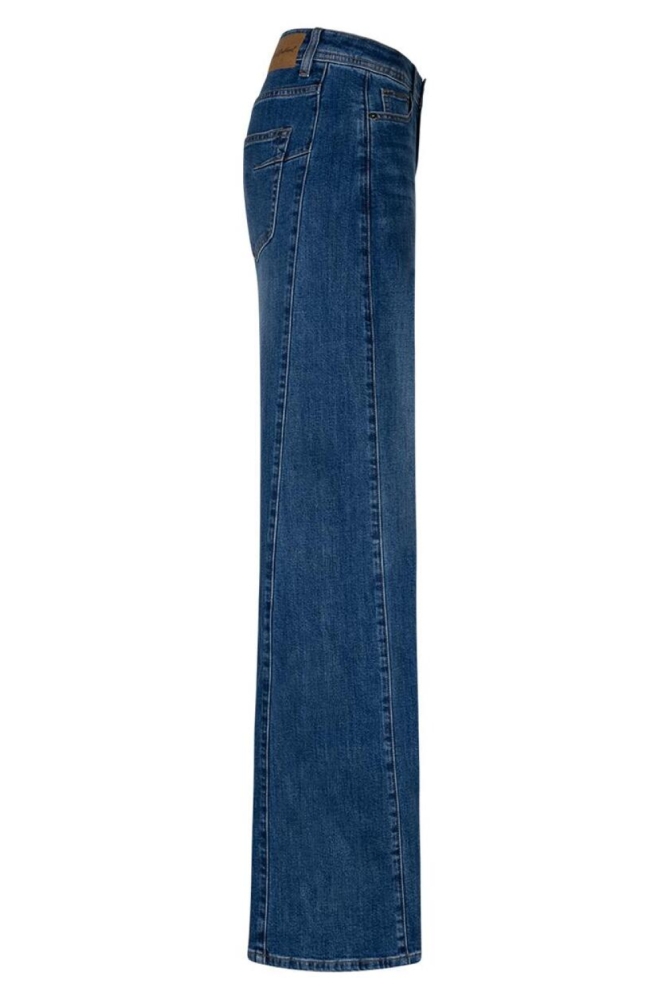 Red Button blauwe dames jeans | Zijaanzicht