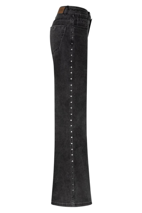 Red Button zwarte dames jeans | Zijaanzicht
