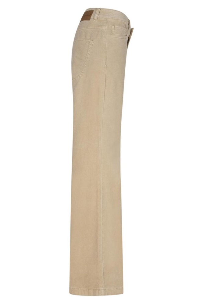 Red Button beige dames broek | Zijaanzicht