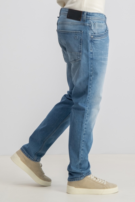 Gabbiano blauwe heren jeans | Model zijaanzicht