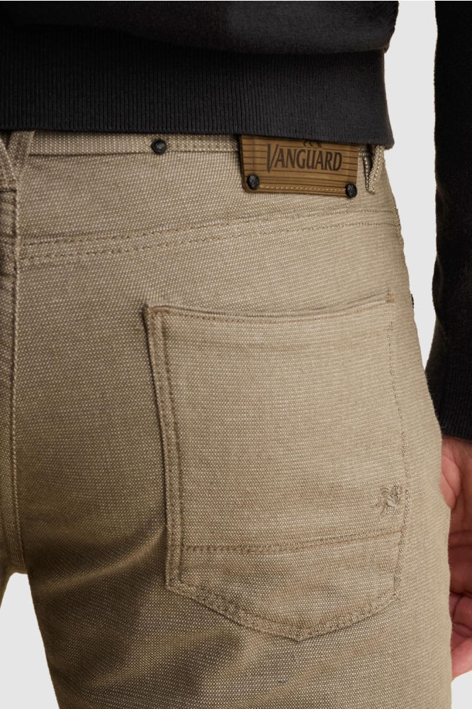 Vanguard beige heren broek | Close up